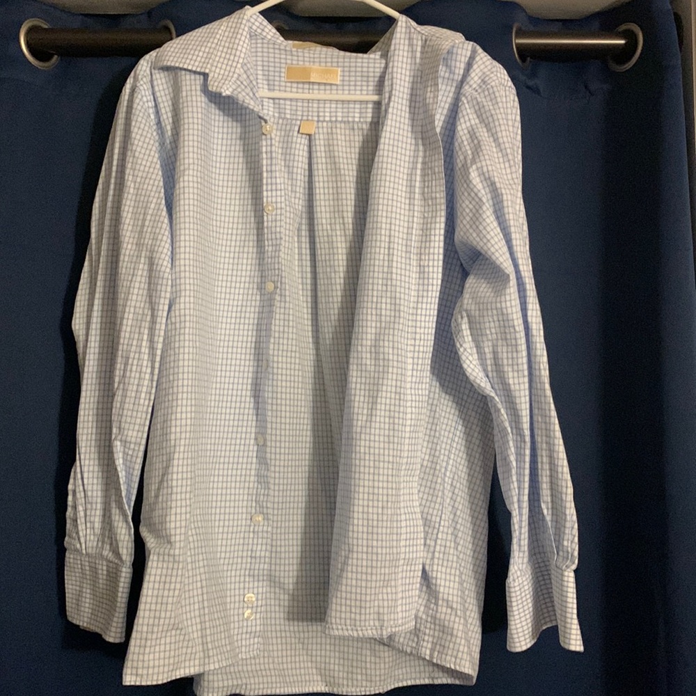 Michael Kors Mens Medium Longe Sleeve Dress Shirt